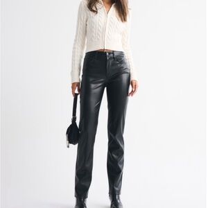 Abercrombie & Fitch Black Straight Leg Jeans